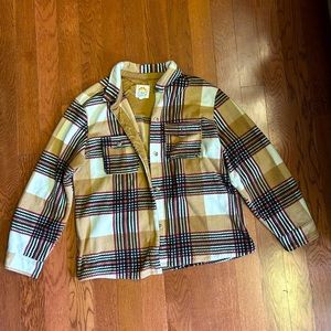 C&C California oversized plaid button up shirt. Size large.